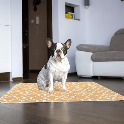 KOOLTAIL Washable Pee Pads for Dogs, 4 Packs Super Absorbent Leakproof & Non-Slip Dog Pee Pad Large, Reusable Puppy Training Pads Waterproof, Pet Mat Rug for Whelping,Floor,Crate Cats Animals, 24"x36"