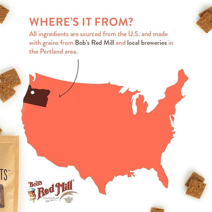 CRAFTED BY HUMANS LOVED BY DOGS Portland Pet Food Company Beef Broth Brew Biscuit Dog Treats (1 Pack, 5 oz Bag) – All Natural, Human-Grade, USA-Sourced and Made