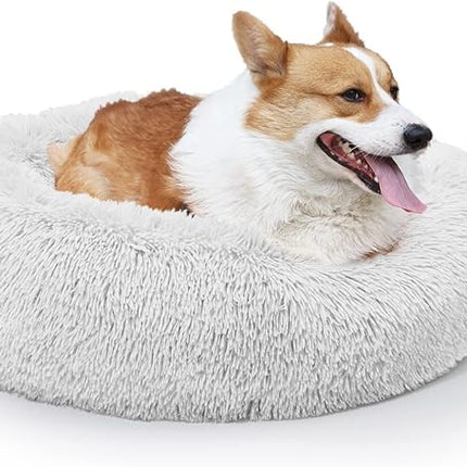 Calming Bed for Medium Dogs - 30 Inch Washable Anti-Anxiety Dog Bed