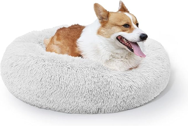 Calming Bed for Medium Dogs - 30 Inch Washable Anti-Anxiety Dog Bed