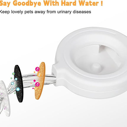 RIZZARI Dog Water Bowl Dispenser: 5L Gravity Black Automatic Stainless Steel Drinking Feeder with Filter for Dogs and Cats