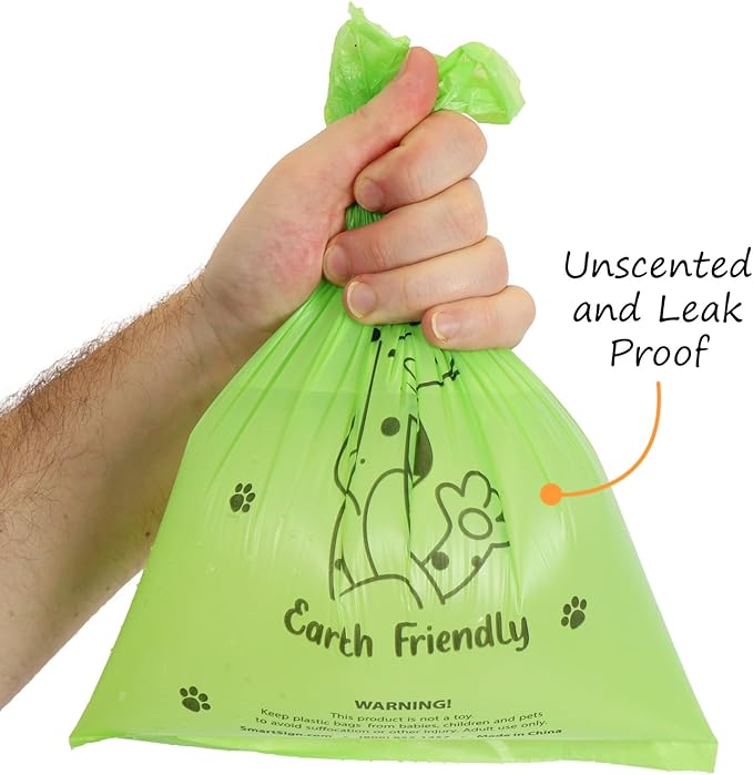 SmartSign Please Clean Up After Your Pet Yard Sign & Clip-On Preloaded Dispenser Combo/Kit with 135 Dog Poop Waste Bags, 10"x12" Rust-proof Aluminum Sign with 3ft Steel Stake