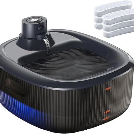 WOPET Wireless Dog Water Fountain for Large Dogs, 6L/205oz Dog Water Bowl Dispenser with 5000mAh Battery Operated, W600 Pro Cordless Pet Fountain for Dogs&Cats with Motion Sensor, Ultra Quiet Pump