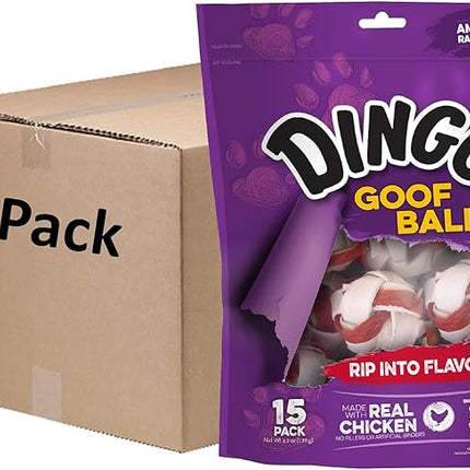 Dingo Goof Balls, Chicken, 4.2 Ounce (pack of 6)