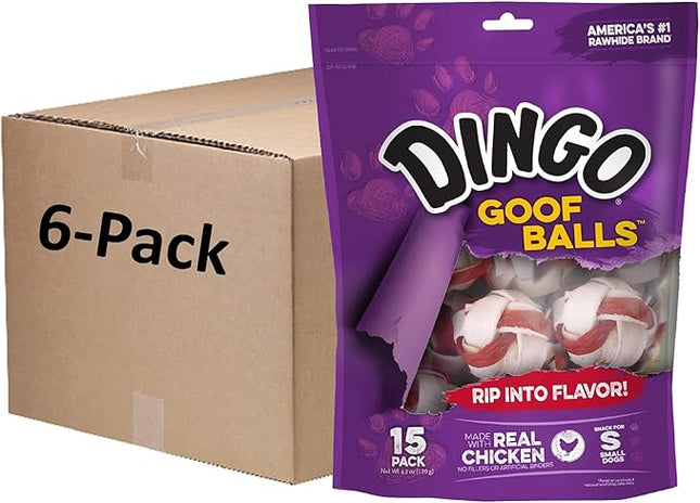 Dingo Goof Balls, Chicken, 4.2 Ounce (pack of 6)