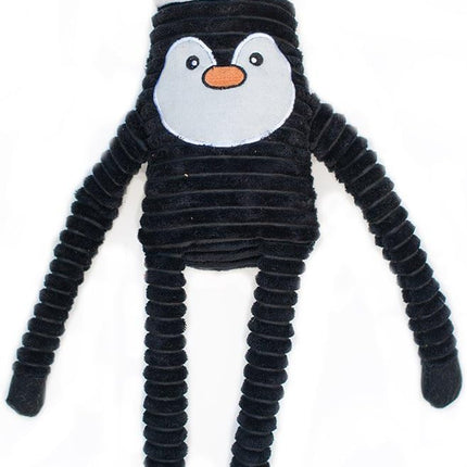 ZippyPaws Crinkle Christmas Dog Toy - Plush Squeaky Holiday Dog Gifts for Small & Medium Puppy Dogs, Interactive Hide & Seek Stocking Stuffers for Pets - Holiday Penguin, X-Large