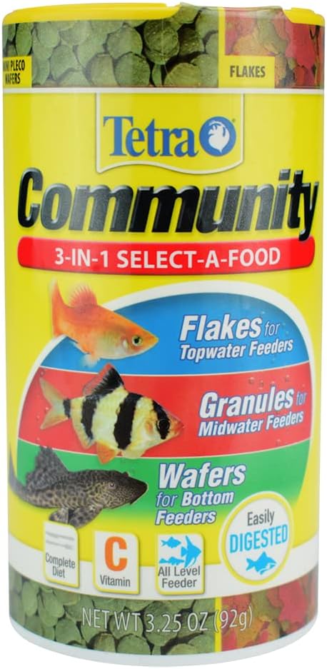 Tetra Community Select-A-Food Aquarium Fish Food (1 Can), 3.25 oz