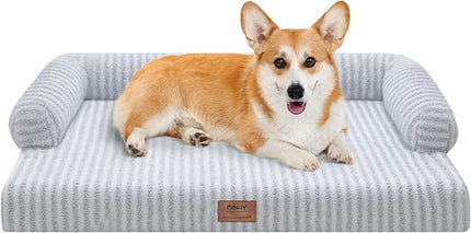 Dog Bed Medium Size Dog-Orthopedic Waterproof Bed for Dogs,Foam Couch Sofa with Washable Removable Cover & Non-Slip Bottom