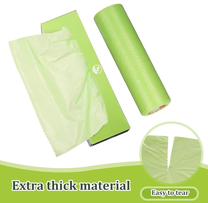 Harloon 6000 Counts Dog Poop Waste Bags 30 Rolls 12 x 8 Inches Extra Thick Strong Leak PET Proof Bags Disposable Bulk Universal Doggy Roll Waste Box for Puppy Outdoor Walking Travel(Green)