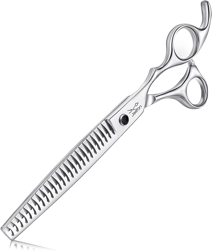 JASON 7.5" Professional Dog Grooming Chunker Scissors Japanese Stainless Steel Dog Chunker Shear for Pet Groomer