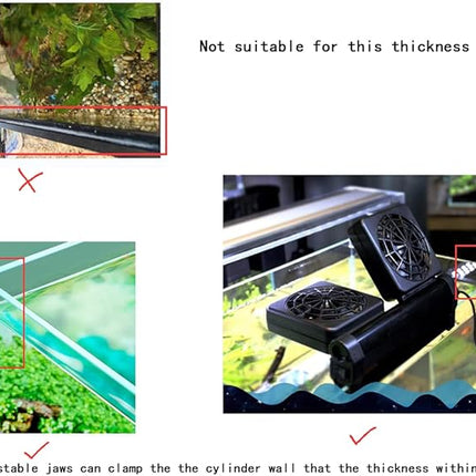 Aquarium Chillers Aquarium Fan Fish Tank Cooling Fan Marine 2 Fan