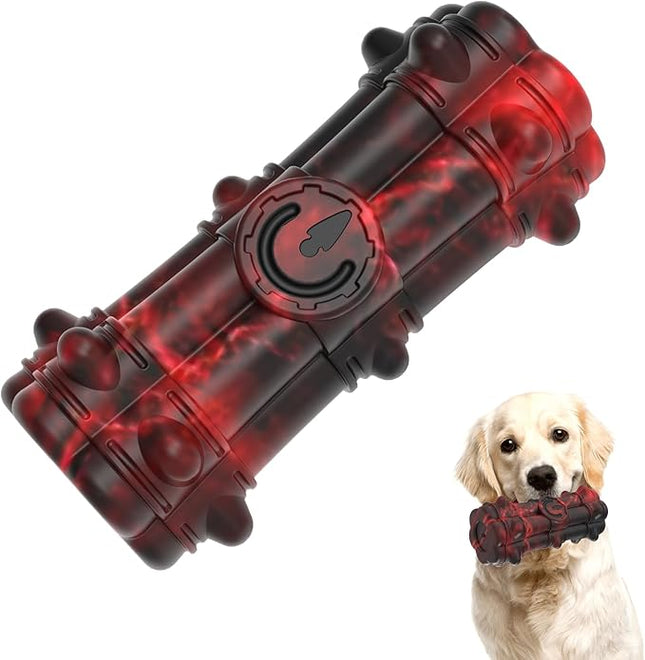 Indestructible Chew Toy for Aggressive Large Medium Breed Dogs - Squeaky, Interactive, Tough Durable Toothbrush for Dog Birthday