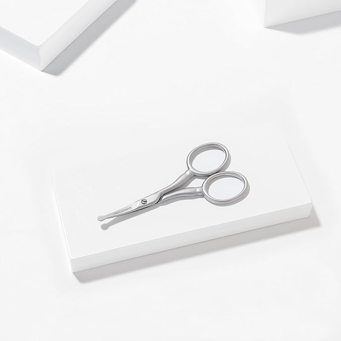 Tweezerman Pet Grooming Scissors, Stainless Steel Rounded Tip Trimming Shears for Dogs and Cats