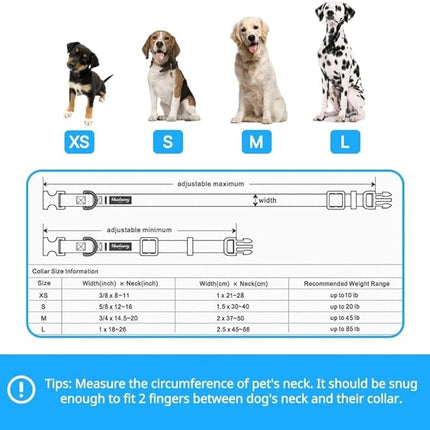 Blueberry Pet Adjustable Dog Collar for Large Dogs, Spring Scent Rose Print, Pink Puppy Collar, Girl Dog Collars, High-Density Polyester, Eco-Friendly Buckle, Neck 18-26 Inches