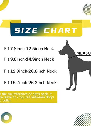 Roses&Poetry Small Dog Collar with Gradient Amber, Yellow Reflective Dog Collar Adjustable Small Pet Collars for Small Medium Large Dogs (Amber-S)