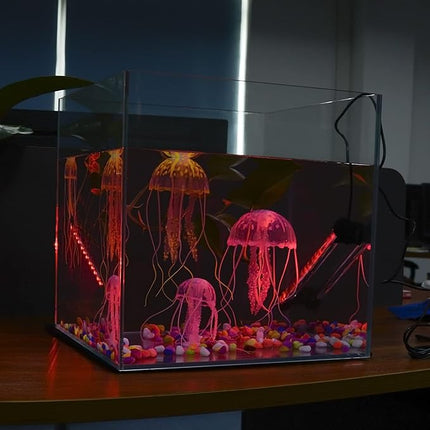 Fish Tank Light RGB LED Aquarium Lights, Underwater Waterproof Color Changing Submersible 16 Color 4 Modes Brightness Adjustable Memory Function Sucker Hang Lighting Strip, 15 inch