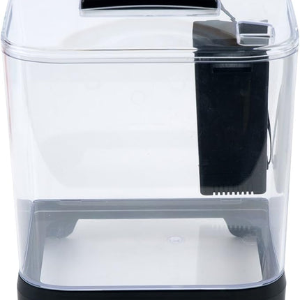 PENN-PLAX NuWave Betta Fish Tank Kit with LED Light and Internal Filter – Black – 1.5 Gallon