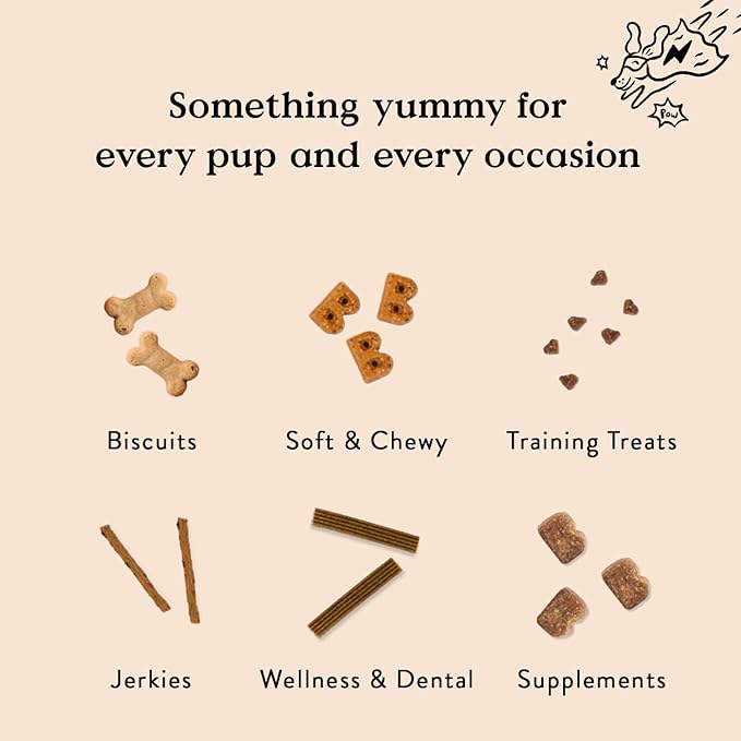 Bocce's Bakery Bac'n Nutty Soft & Chewy Dog Treats, Wheat-Free PB & Bacon Flavored All Natural Limited Ingredient Oven Baked Cookies for Dogs, 12 oz