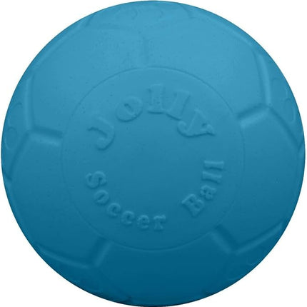 Jolly Pets Medium Jolly Soccer Ball Floating-Bouncing Dog Toy, 6”, Ocean Blue