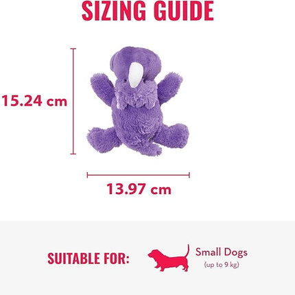 KONG - Cozie Rosie Rhino - Indoor Cuddle Squeaky Plush Dog Toy - for Small Dogs