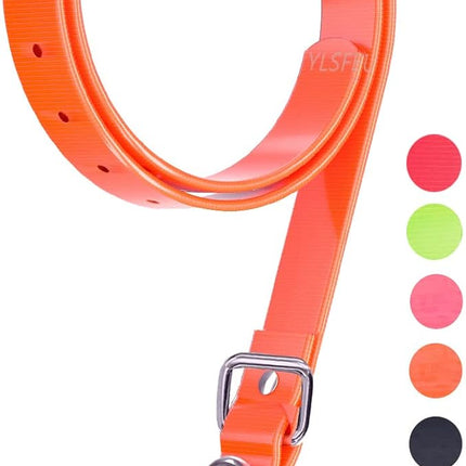 Dog Collar Strap for Most of Electronic Training Shock Collar Receivers-Adjustable Durable Waterproof Odorless 3/4 Inch Collar Replacement for Barking Fence-Pet TPU Collar Strap