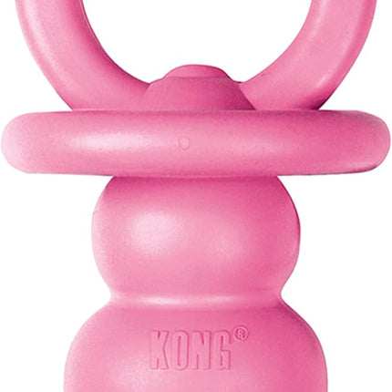 KONG Puppy Binkie - Pacifier Dog Toy for Puppies - Stuffable Treat Chew Toy for Treats - Durable Natural Rubber for Teething Puppy - for Small Puppies - Blue