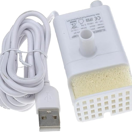 Replacement Pump for Cat Water Fountain Dog Water Dispenser Ultra Quiet Long Lifespan Water Pump, LED Lights