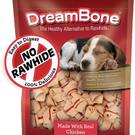 DreamBone Mini Chew, Made with Real Chicken & Vegetables, Rawhide Free Chews For Dogs, 50 Count