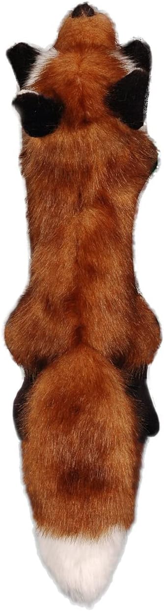 ALL FOR PAWS Fox Squeaky Doy Toy, Fox Dog Toy for Small Medium Large Breed, Puppy Fetch Toy with Squeaker, Plush Chew Dog Toy, 10.2 x 7.9 x 4.7 inches - Classic Fox S