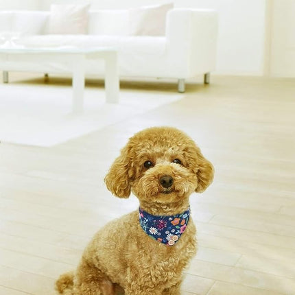 EXPAWLORER Dog Collar and Leash Set - Classic Plaid Dog Bow Tie and Dog Bandana Collar with Bell, Dog Leash Tangle Free, Adjustable Collars for Small Medium Large Dogs Cats, Holiday Ideal Gift