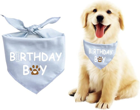 PetsLove Birthday Bandana for Boys & Girls - Dog Supplies for Small, Medium & Large Pets