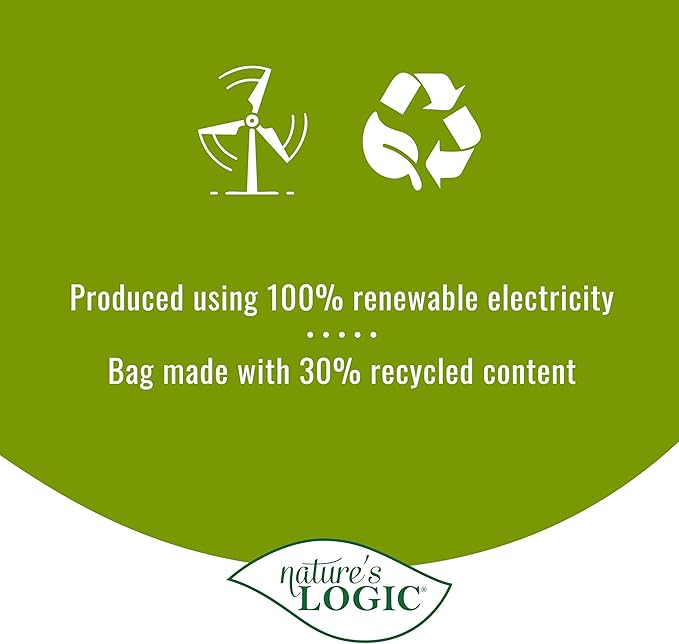 NATURE'S LOGIC Dry Dog Food - 100% Natural - No Synthetics - for All Ages, Sizes, Breeds - Free from Common Allergens, High Protein - Turkey Meal Feast, 25lbs