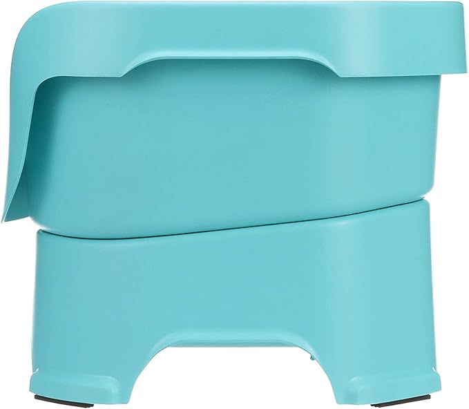 Neater Pet Brands Neater Feeder Deluxe Mess Proof Dog Bowls Elevated for Medium Dogs 19-40 lbs, Made in USA, No Spill Raised Dog Food Bowl Stand Feeding Station, Food and Water Bowl Set, Aquamarine