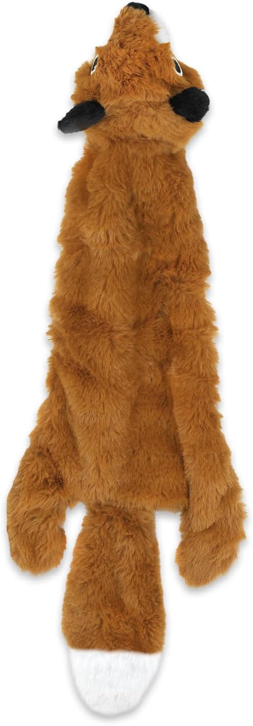 Best Pet Supplies Squeaky Dog Toys with Soft Durable Fabric for Small, Medium and Large Pets Interactive Toy for Indoor Play, Supports Active Biting and Play - Fox, Medium