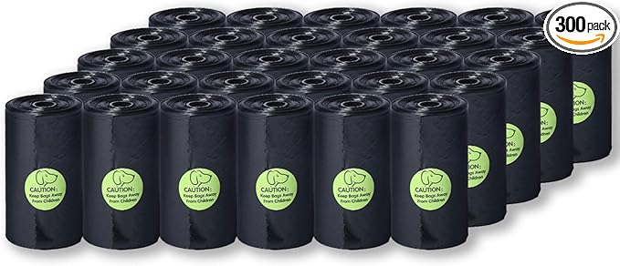 DREAM&GLAMOUR Dog Poop Bags,value pack,300 Count Strong Poop Bags for Dogs,Guaranteed Leak-Proof