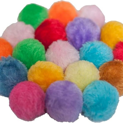 Fashion's Talk Cat Toys Furry Rattle Ball for Kitty 6 Pack