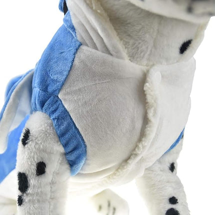 Halloween Dog Shark Costume Outfits for Large Dog Winter Fleece Puppy Jacket Coat Hoodie Funny Dog Clothes Golden Retriever(7XL, Blue)