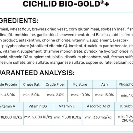 Hikari 8.8-Ounce Cichlid Bio-Gold and Floating Pellets, Medium