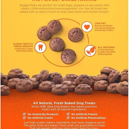 Blue Dog Bakery Natural Dog Treats, Doggie Paws, Peanut Butter Flavor, 16.2oz (1 Count)