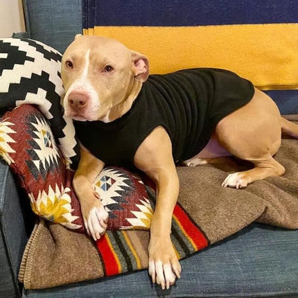 Gooby Stretch Fleece Vest Dog Sweater - Indigo Blue, Large - Warm Pullover Super Stretchy Fleece Dog Jacket for Small to Large Dogs