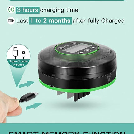 Automatic Fish Feeder for Aquarium - Moisture-Proof and Precision Feeding Betta Vacation Feeder, USB Rechargeable Auto Fish Food Dispenser with Timer,LCD Display