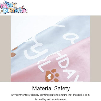PetsLove Birthday Bandana for Boys & Girls - Dog Supplies for Small, Medium & Large Pets
