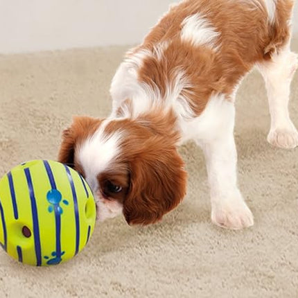 Wobble Wag Giggle Ball | Rolling Enrichment Toy for Fun Playtime, Interactive Play for Indoor or Outdoor, Keeps Dogs & Puppies Large, Medium or Small Busy & Moving, As Seen on TV | Pack of 1