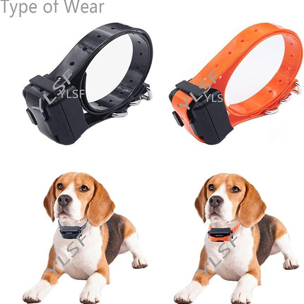 Dog Collar Strap for Most of Electronic Training Shock Collar Receivers-Adjustable Durable Waterproof Odorless 3/4 Inch Collar Replacement for Barking Fence-Pet TPU Collar Strap
