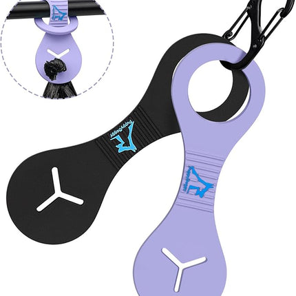 PuppyDoggy Dog Poop Bag Holder for Leash Waste Bag Carrier Dog Poop Bag Dispenser for Walking Running Bicycle Accessory 2 Pieces