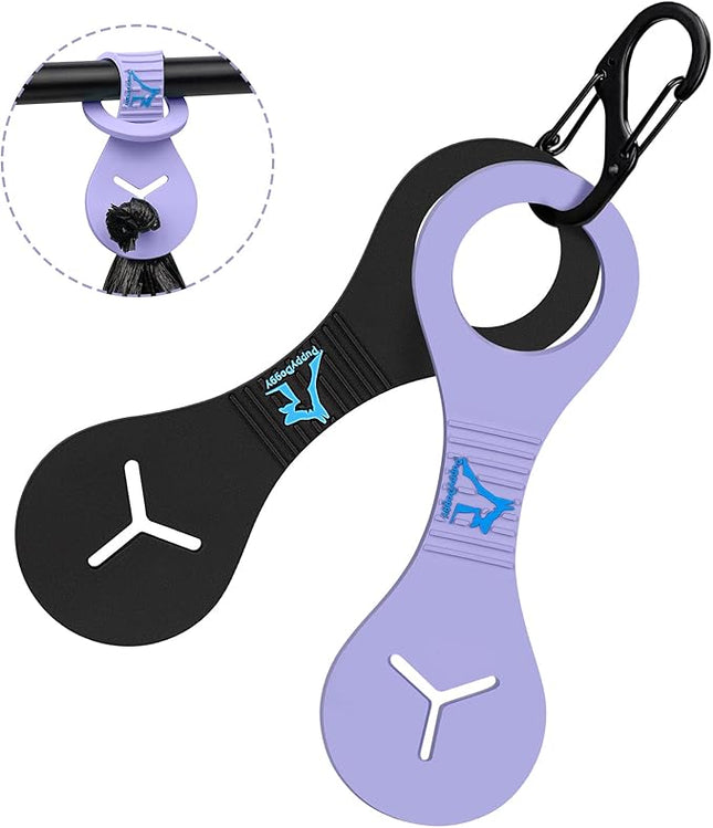 PuppyDoggy Dog Poop Bag Holder for Leash Waste Bag Carrier Dog Poop Bag Dispenser for Walking Running Bicycle Accessory 2 Pieces