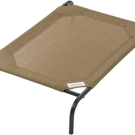 Coolaroo Original Elevated Dog Bed - Breathable Off-The-Ground Pet Bed with Cooling Fabric, Joint Relief & Moisture-Resistant Fabric, 100% Recyclable, Easy Clean, Nutmeg, Medium