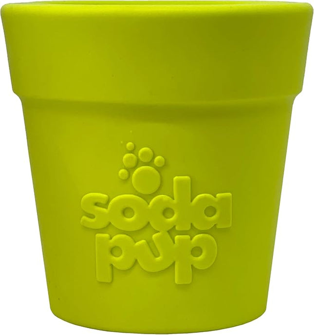 SodaPup Flower Pot – Durable Dog Treat Dispenser & Chew Toy Made in USA from Non-Toxic, Pet Safe, Food Safe Rubber Material for Mental Stimulation, Problem Chewing, Calming Nerves, & More