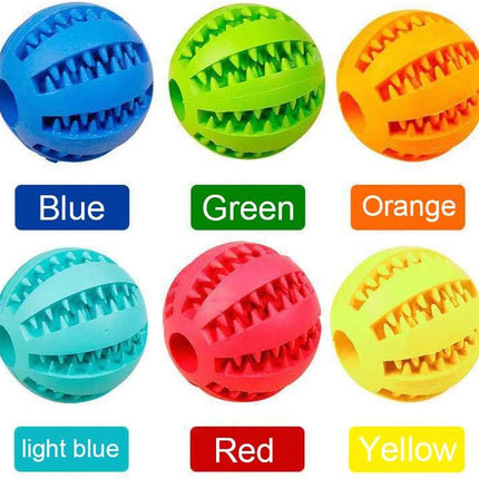 Sunglow 2 Pack Dog Toy Ball - Nontoxic Bite Resistant Teething Toys for Small/Medium/Large Dog and Puppy Cat, Dog Pet Food Treat Feeder Chew Tooth Cleaning Exercise Game IQ Training