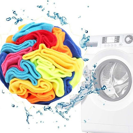 Snuffle Ball - Snuffle Ball for Dogs Large Breed, Interactive Dog Toys to Keep Them Busy, Dog Puzzles for Large Dogs with Storage Bag Machine Washable